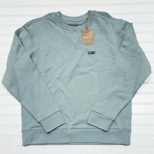 NWT Patagonia Adult Daily Crewneck Sweatshirt Size S Thermal Blue